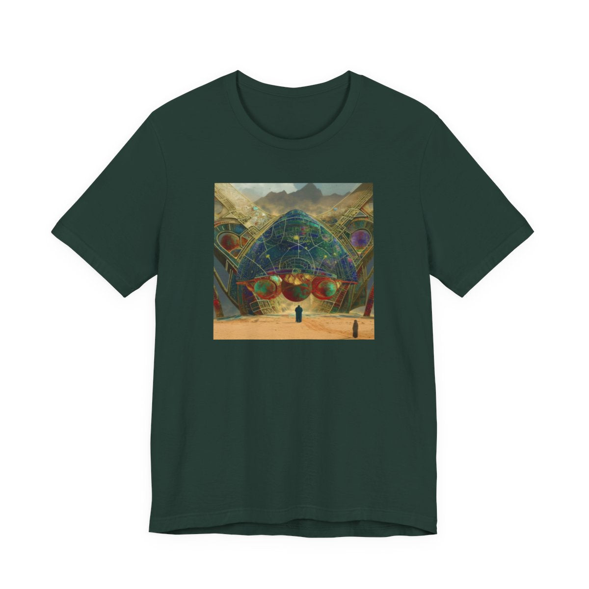 Semiconductor Cellular Unisex Jersey Tee — Forest front