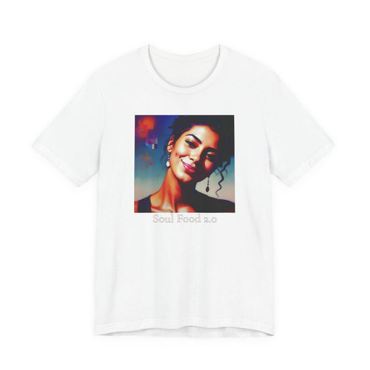 Soul Food 2.0 Unisex Jersey Tee — White front