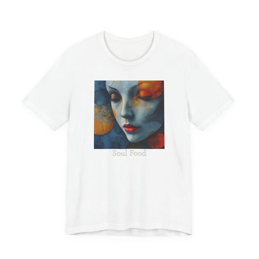 Soul Food Unisex Jersey Tee — White front