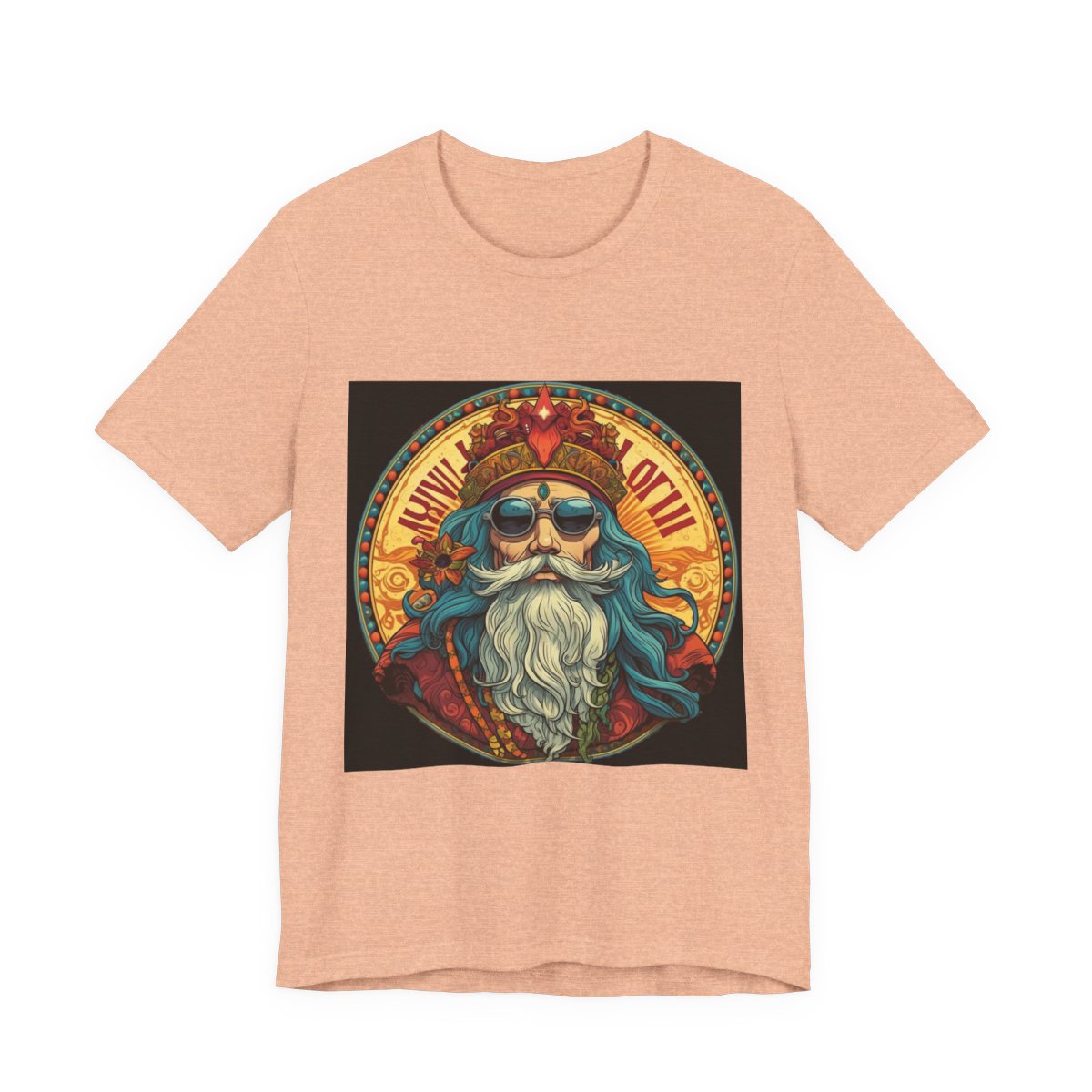 Spirit of Da Vinci Unisex Jersey Short Sleeve Tee — Heather Peach front