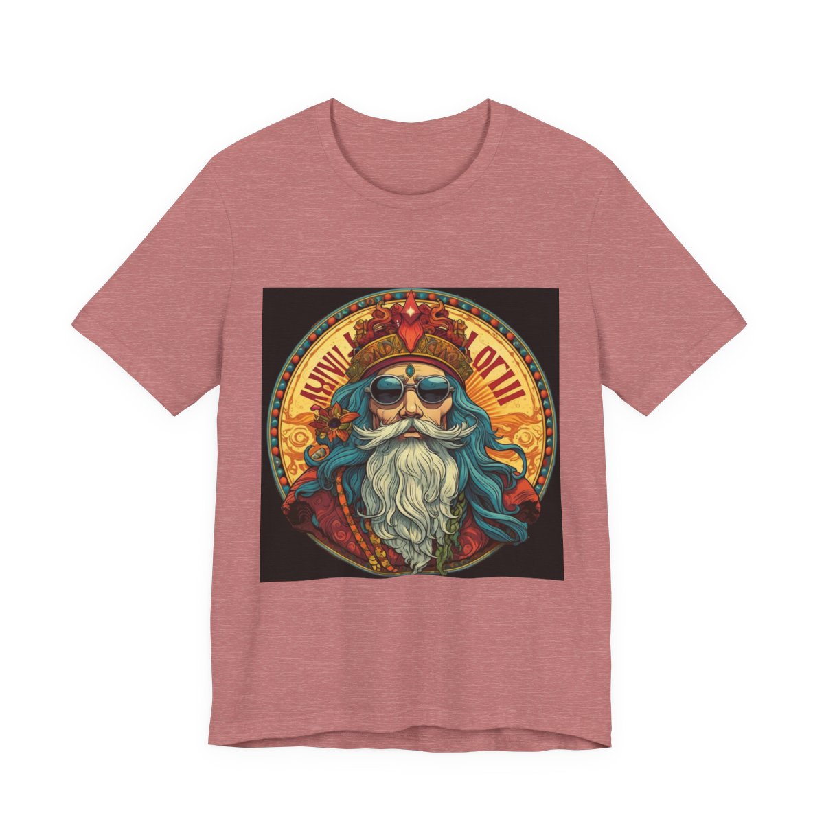 Spirit of Da Vinci Unisex Jersey Short Sleeve Tee — Heather Mauve front