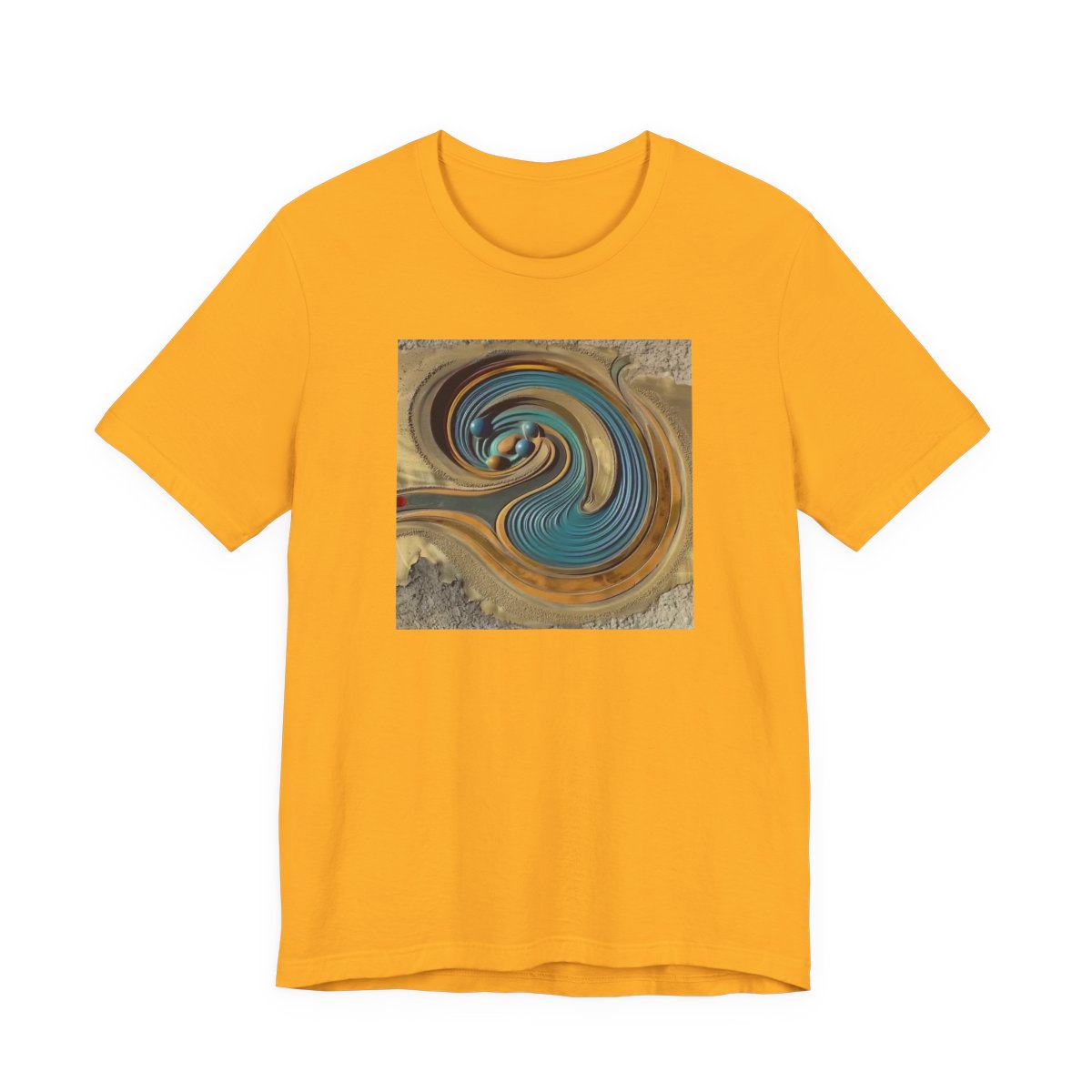 Spirit Wind Unisex Jersey Tee — Gold front