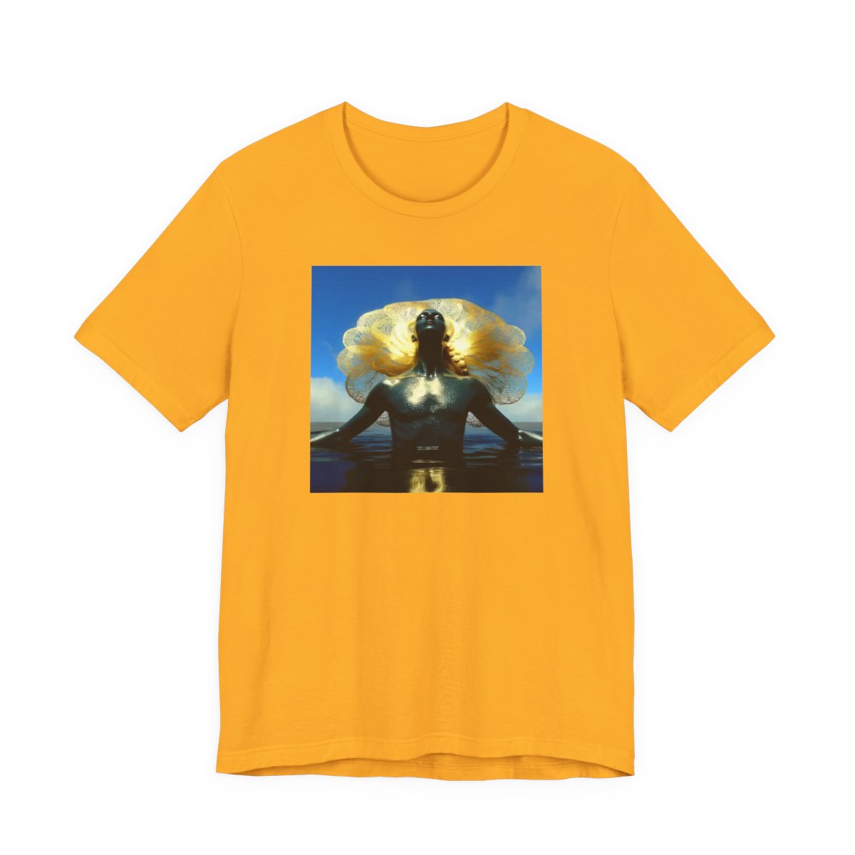 Tao Kuita Unisex Jersey Tee — Gold front