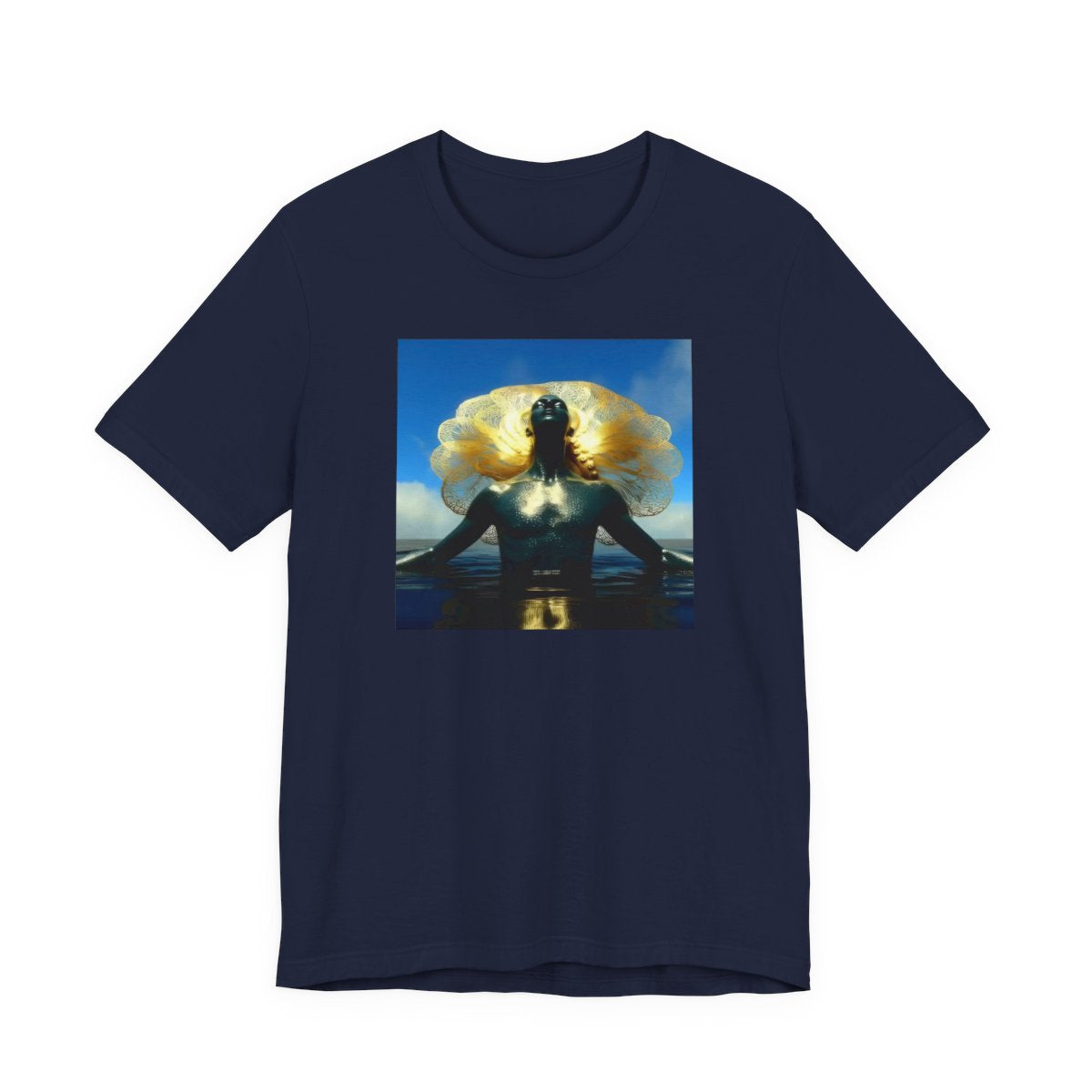 Tao Kuita Unisex Jersey Tee — Navy front