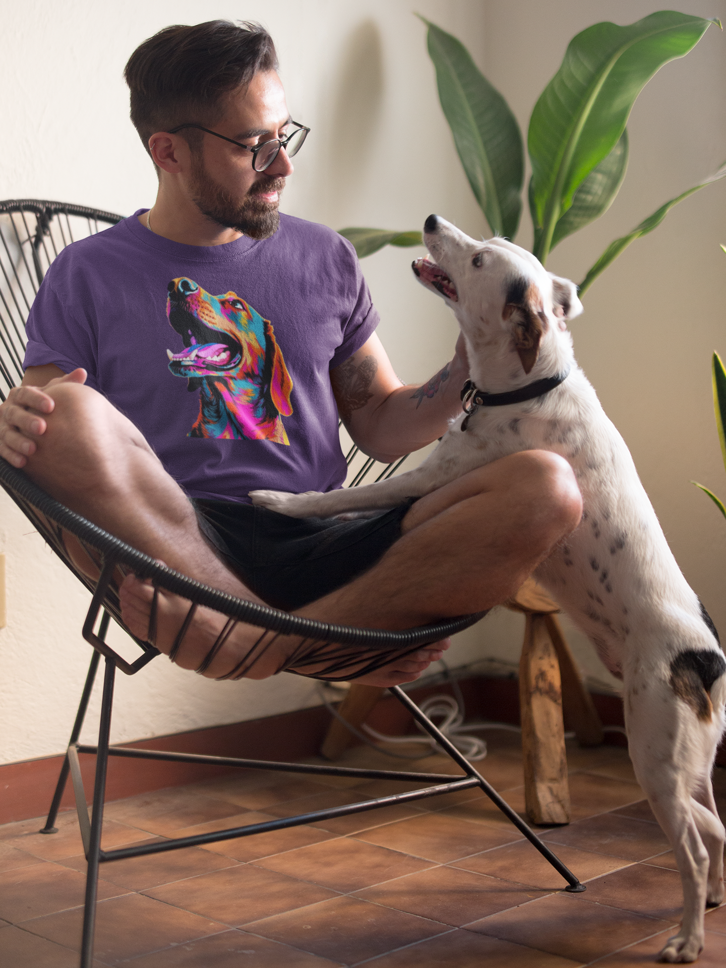 Psychedelic Pooch Unisex Ultra Cotton Tee