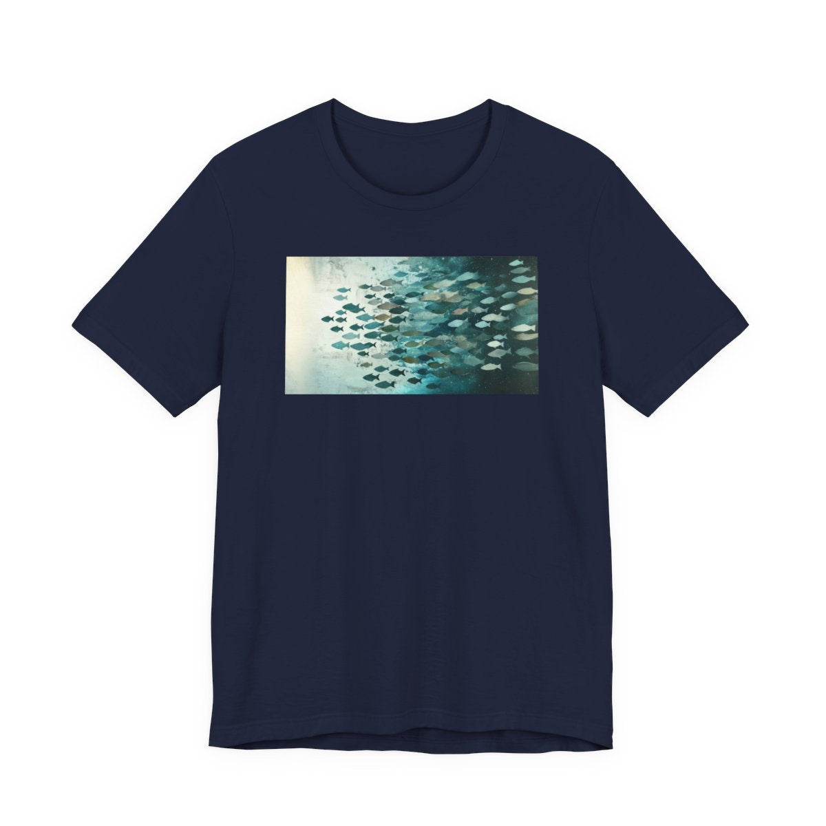 The School Tee — Navy front