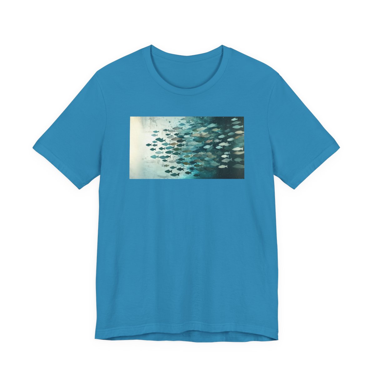 The School Tee — Aqua front