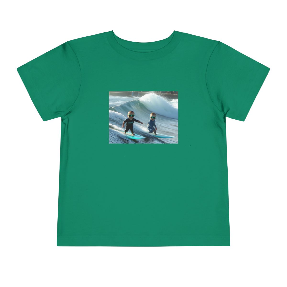 Toddler Short Sleeve Tee — Kelly front