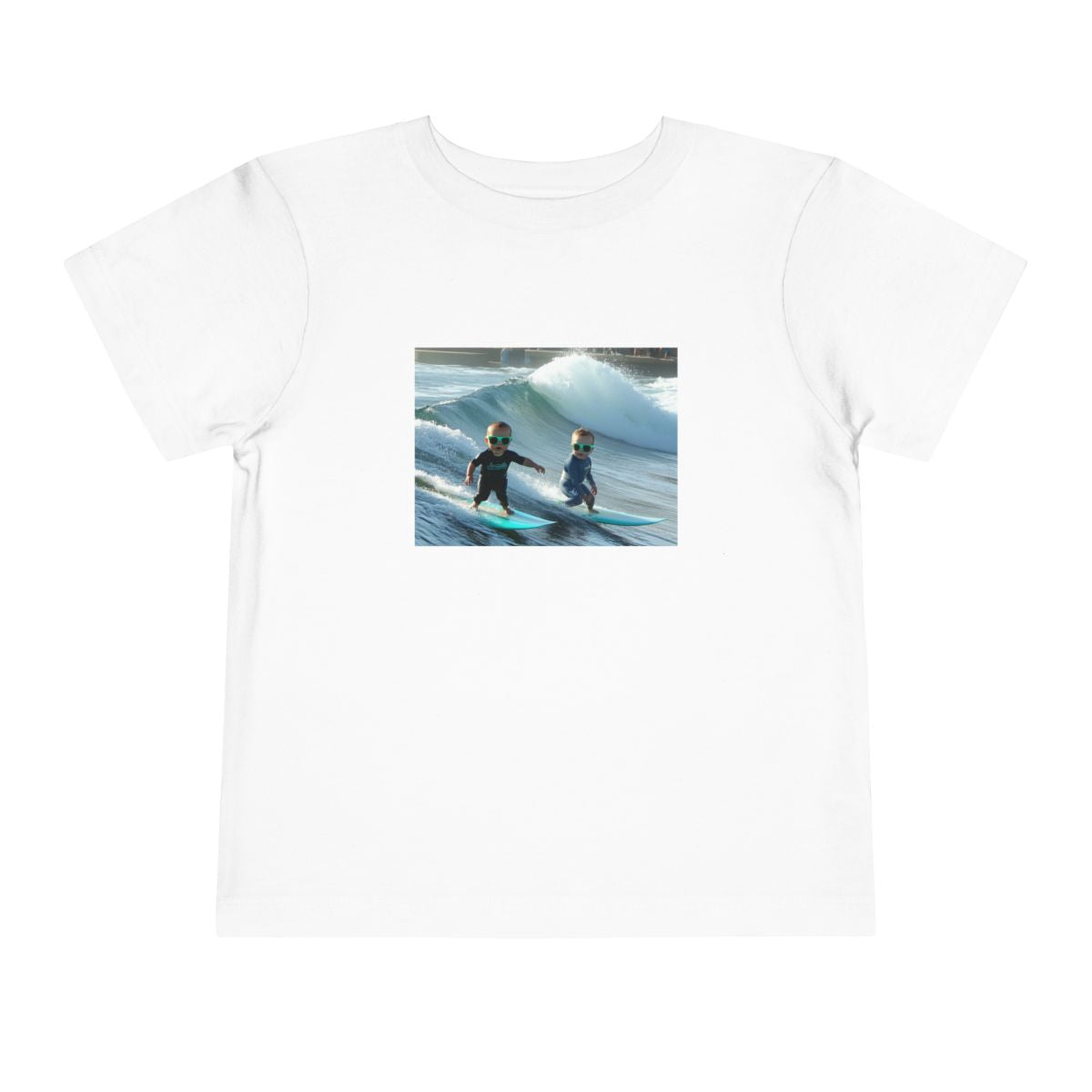 Toddler Short Sleeve Tee — White front