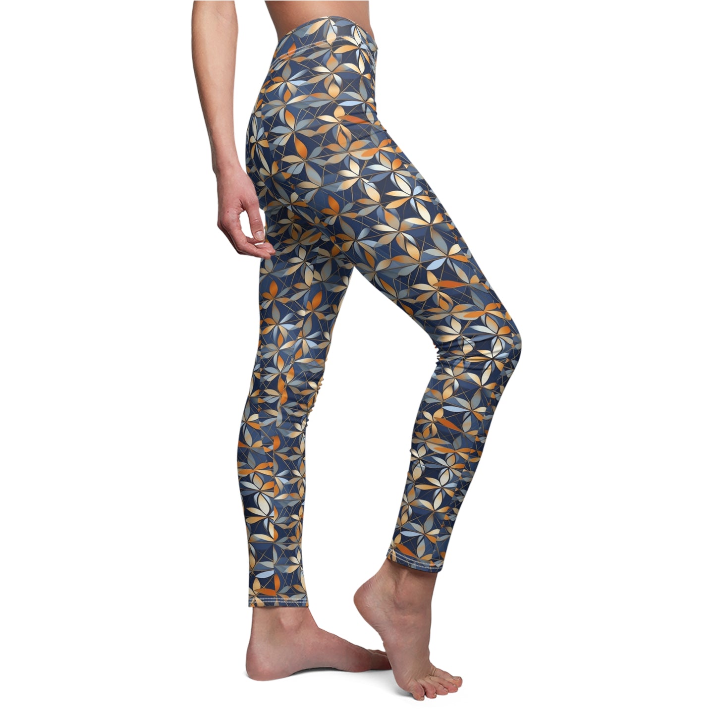 Flower of Life Women's Cut & Sew Casual Leggings (AOP)