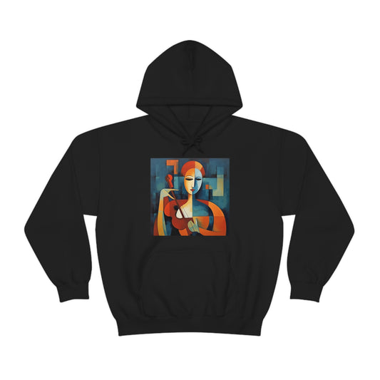 Lady Cubismo Unisex Heavy Blend™ Hooded Sweatshirt