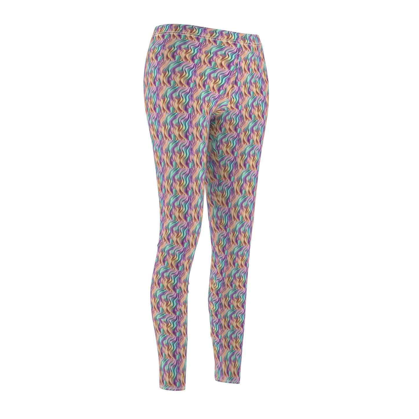 Pastel Kelp Women's Cut & Sew Casual Leggings (AOP)