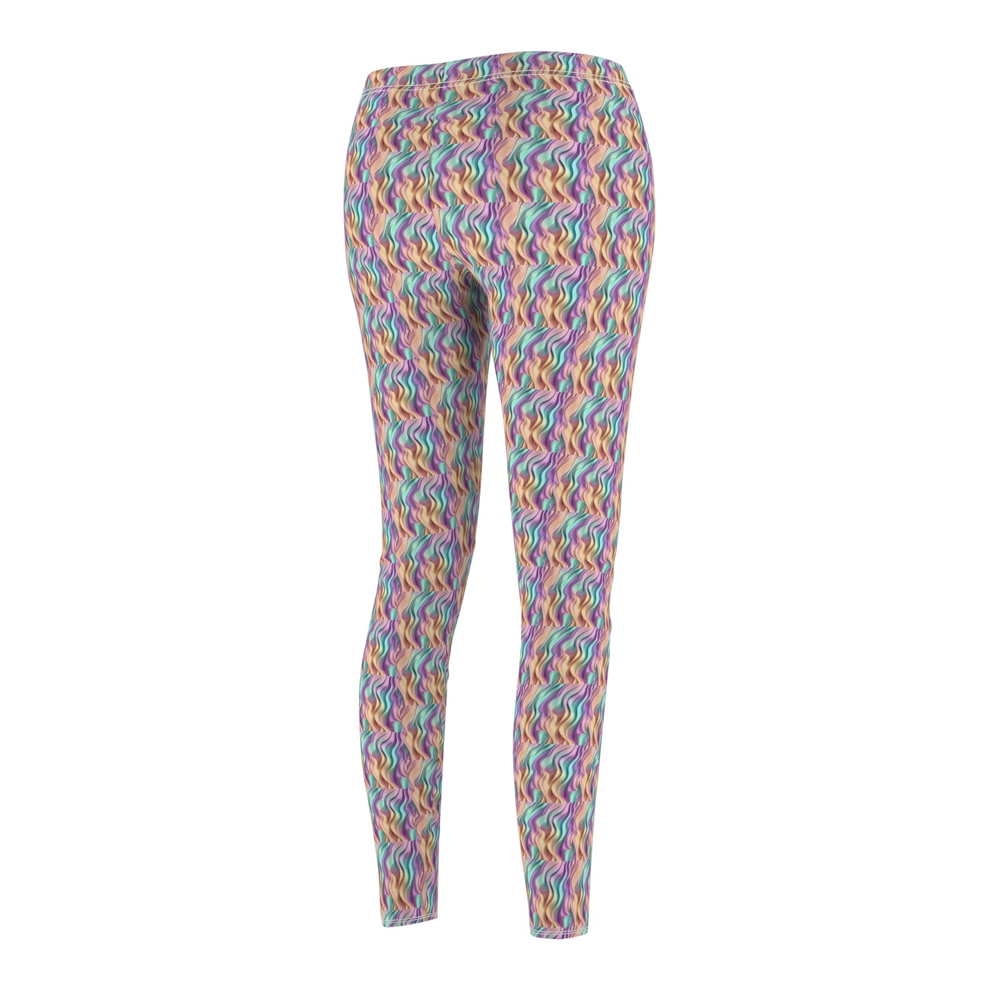 Pastel Kelp Women's Cut & Sew Casual Leggings (AOP)