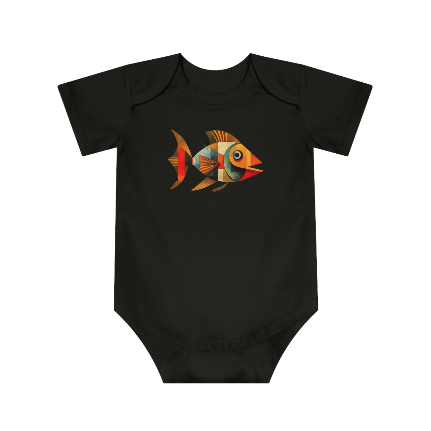 Fish Baby Short Sleeve Bodysuit