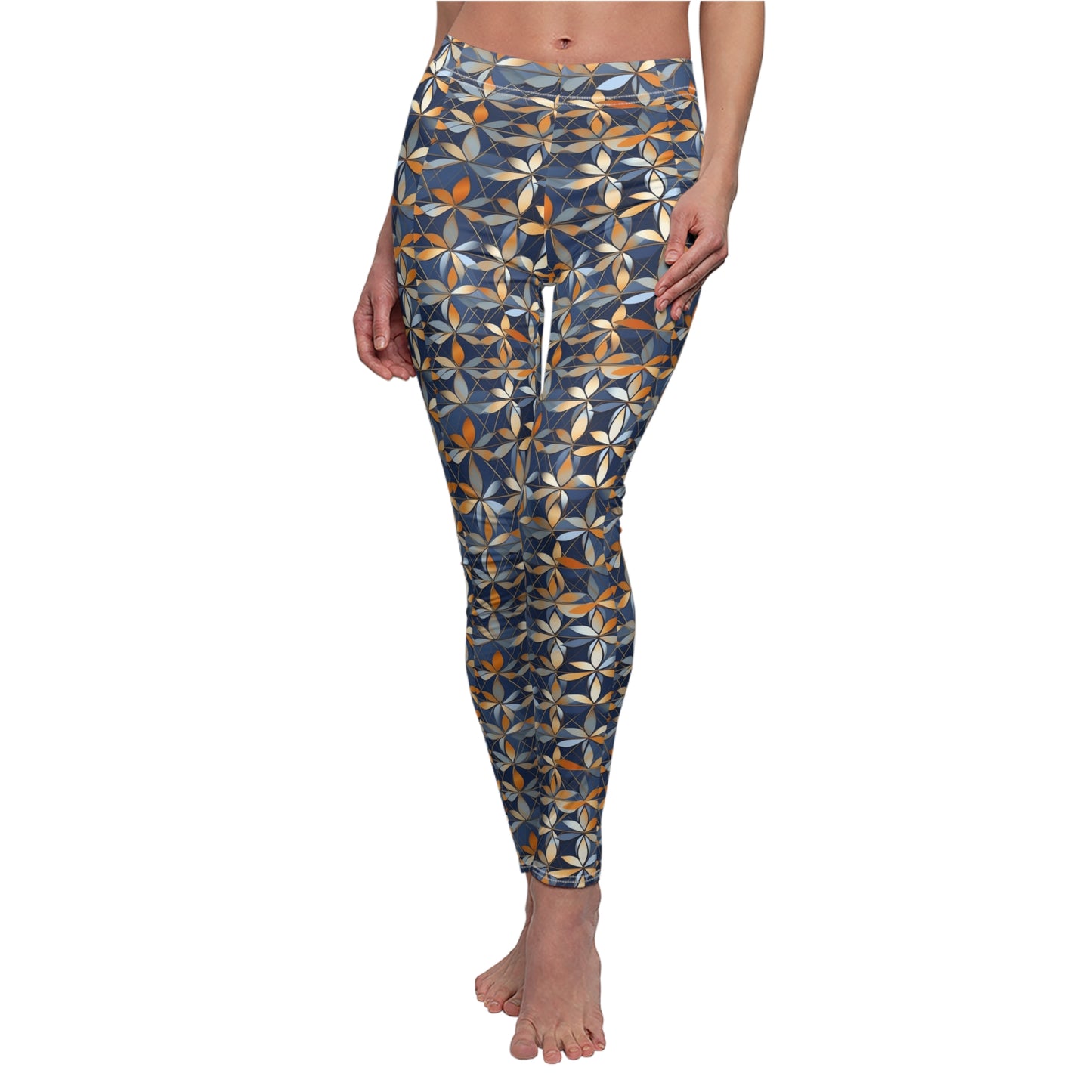 Flower of Life Women's Cut & Sew Casual Leggings (AOP)