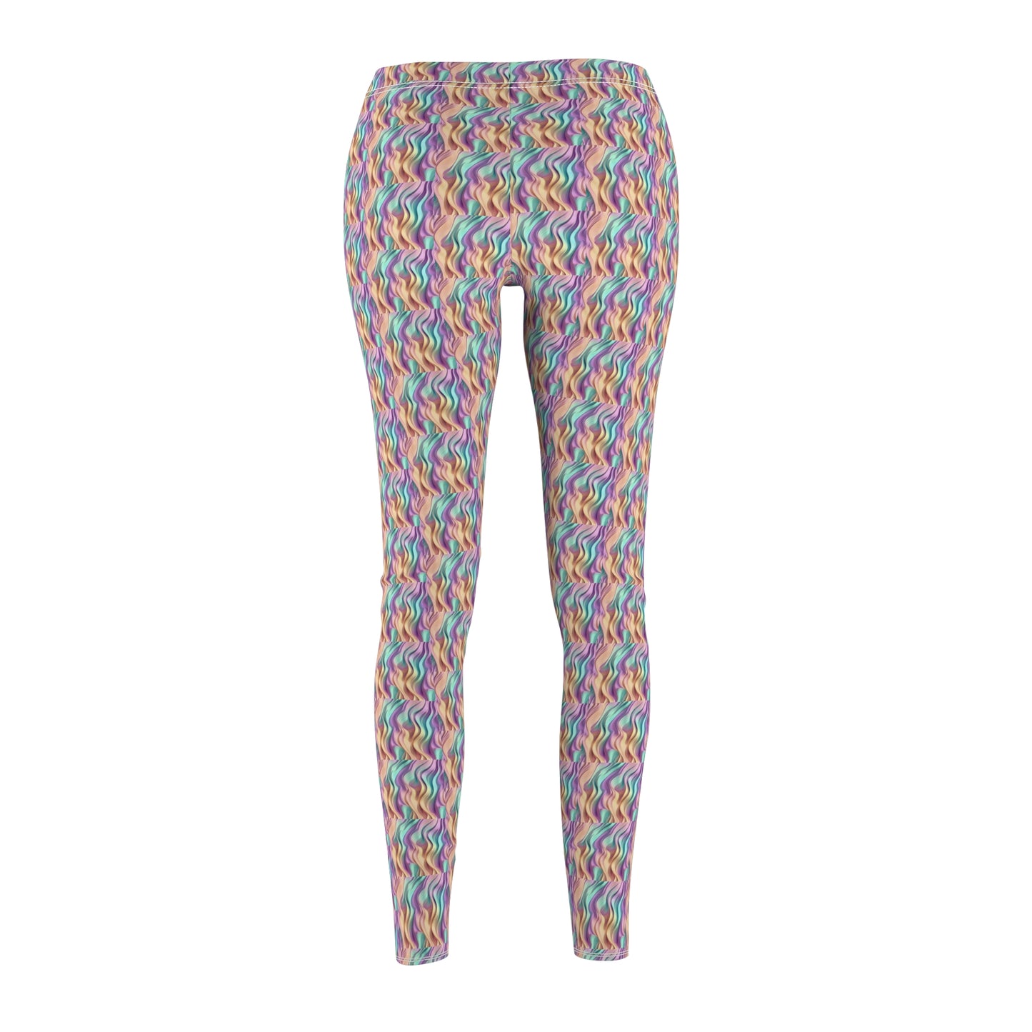 Pastel Kelp Women's Cut & Sew Casual Leggings (AOP)